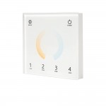 LED DMX-RF 4 Zonen CCT Wandcontroller weiß
