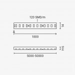 120SMD/m 10W 230V Led Streifen 5730 Wassergeschützt Neutralweiß IP44 1m 120SMD/m 10W 230V Led Streifen 5730 Wassergeschützt Neutralweiß IP44 1m