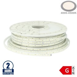 120SMD/m 10W 230V Led Streifen 5730 Wassergeschützt Neutralweiß IP44 1m