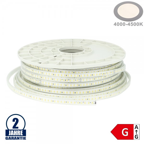 120SMD/m 10W 230V Led Streifen 5730 Wassergeschützt Neutralweiß IP44 1m 120SMD/m 10W 230V Led Streifen 5730 Wassergeschützt Neutralweiß IP44 1m