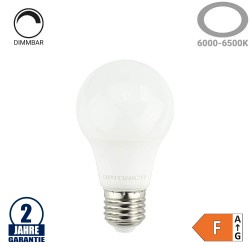 9W LED E27 A60 Birne Dimmbar Kunststoff Kaltweiß HL
