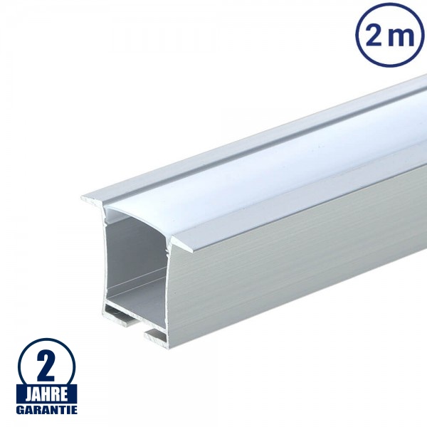 LED Profil Deckeneinbau eloxiert 2m SET OP LED Profil Deckeneinbau eloxiert 2m SET OP