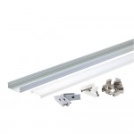 LED Profil 30x10mm Eloxiert Aufbau 2m SET LED Profil 30x10mm Eloxiert Aufbau 2m SET