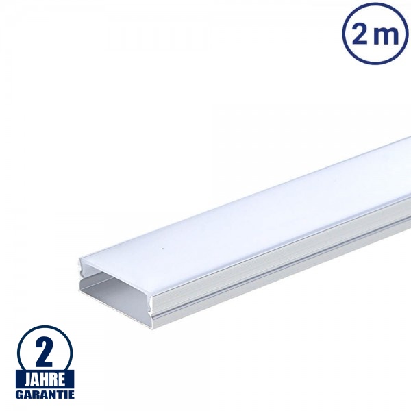 LED Profil 30x10mm Eloxiert Aufbau 2m SET LED Profil 30x10mm Eloxiert Aufbau 2m SET