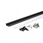 LED Profil 41x10mm Schwarz Einbau 2m SET LED Profil 41x10mm Schwarz Einbau 2m SET