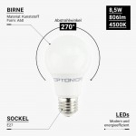 8,5W LED E27 A60 Birne Kunststoff Neutralweiß 8,5W LED E27 A60 Birne Kunststoff Neutralweiß