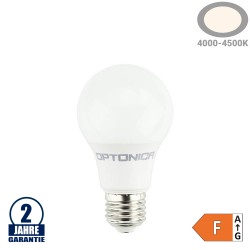 8,5W LED E27 A60 Birne Kunststoff Neutralweiß