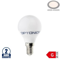 5,5W LED E14 G45 Birne Kunststoff Neutralweiß