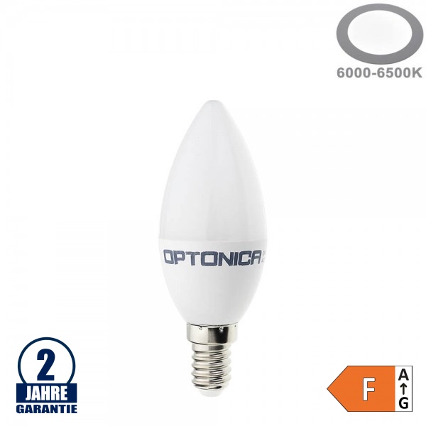 3,7W LED E14 Kerze Kunststoff Kaltweiß 3,7W LED E14 Kerze Kunststoff Kaltweiß