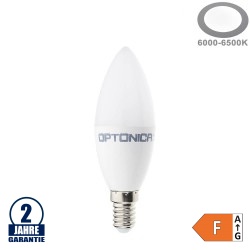 8W LED E14 Kerze Kunststoff Kaltweiß