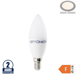 8W LED E14 Kerze Kunststoff Neutralweiß
