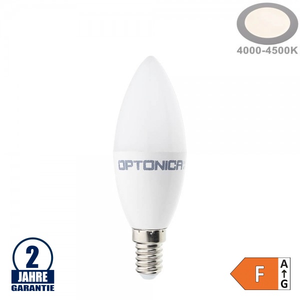 8W LED E14 Kerze Kunststoff Neutralweiß 8W LED E14 Kerze Kunststoff Neutralweiß