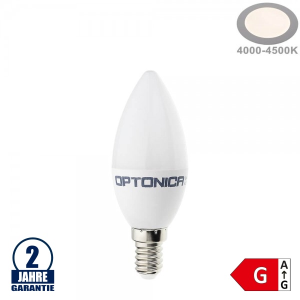 5,5W LED E14 Kerze Kunststoff Neutralweiß 5,5W LED E14 Kerze Kunststoff Neutralweiß