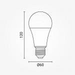 14W LED E27 A60 Birne Kunststoff Neutralweiß 14W LED E27 A60 Birne Kunststoff Neutralweiß