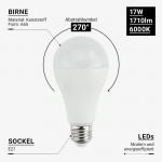 17W LED E27 A65 Birne Kunststoff Kaltweiß 17W LED E27 A65 Birne Kunststoff Kaltweiß