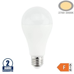 17W LED E27 A65 Birne Kunststoff Warmweiß