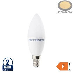 8W LED E14 Kerze Kunststoff Warmweiß