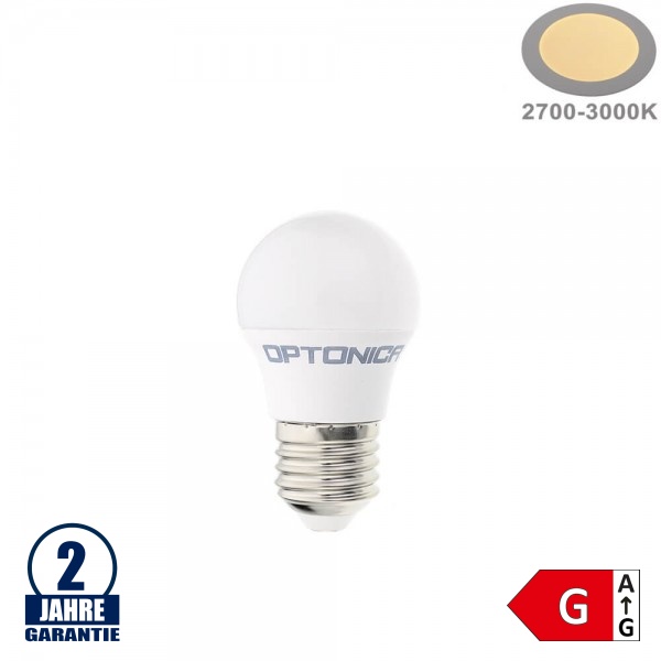 5,5W LED E27 G45 Birne Kunststoff Warmweiß 5,5W LED E27 G45 Birne Kunststoff Warmweiß