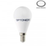 8W LED E14 G45 Birne Kunststoff Kaltweiß