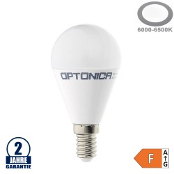8W LED E14 G45 Birne Kunststoff Kaltweiß