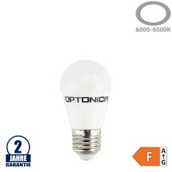 8W LED E27 G45 Birne Kunststoff Kaltweiß