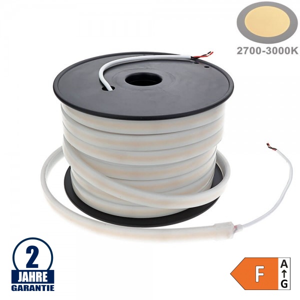504SMD/m 6W/m 48V COB LED Streifen Warmweiß IP67 1m