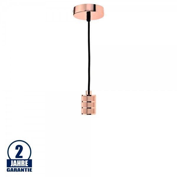 Vintage Pendelleuchte V1 E27 Kupfer OP