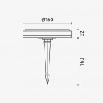 0,6W LED Solar Bodenleuchte mit Erdspieß RGB IP65 0,6W LED Solar Bodenleuchte mit Erdspieß RGB IP65