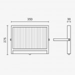 LED Solar Wandleuchte 5,5V 12,5W Kaltweiß IP54