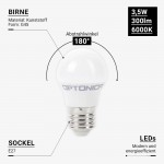 3,5W LED E27 G45 Birne Kunststoff Kaltweiß 3,5W LED E27 G45 Birne Kunststoff Kaltweiß
