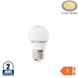 3,5W LED E27 G45 Birne Kunststoff Warmweiß