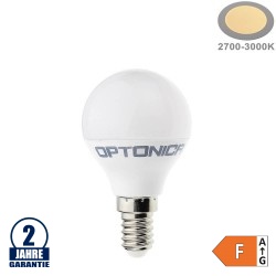 3,5W LED E14 G45 Birne Kunststoff Warmweiß