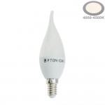 5,5W LED E14 Windstoßkerze Kunststoff Neutralweiß