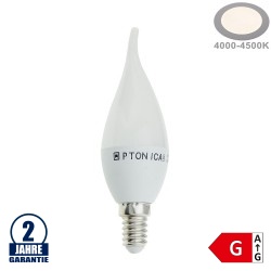 5,5W LED E14 Windstoßkerze Kunststoff Neutralweiß