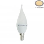 5,5W LED E14 Windstoßkerze Kunststoff Warmweiß