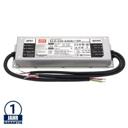 MEAN WELL 240W 24V DC Metall Netzteil Wasserdicht DALI dimmbar IP67
