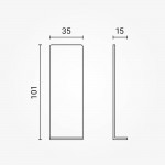 Magnetische Wandhalterung für  LED Funk-Fernbedienung Single Color/RGB für 1 Zone