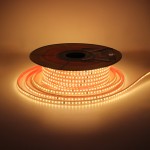 120SMD/m 9W 230V LED Streifen 2835 Wassergeschützt Warmweiß 1m 120SMD/m 9W 230V LED Streifen 2835 Wassergeschützt Warmweiß 1m
