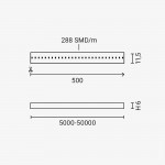 288SMD/m 10W 230V LED COB Streifen Wassergeschützt Neutralweiß 1m 288SMD/m 10W 230V LED COB Streifen Wassergeschützt Neutralweiß 1m