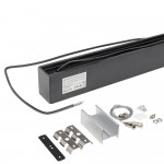 40W LED Linearleuchte Slim Professional mit Abhängung Schwarz Kaltweiß 40W LED Linearleuchte Slim Professional mit Abhängung Schwarz Kaltweiß