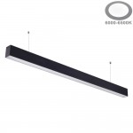 40W LED Linearleuchte Slim Professional mit Abhängung Schwarz Kaltweiß 40W LED Linearleuchte Slim Professional mit Abhängung Schwarz Kaltweiß
