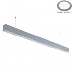 40W LED Linearleuchte Slim Professional mit Abhängung Silber Kaltweiß 40W LED Linearleuchte Slim Professional mit Abhängung Silber Kaltweiß