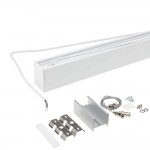 40W LED Linearleuchte Slim Professional mit Abhängung Weiß Kaltweiß 40W LED Linearleuchte Slim Professional mit Abhängung Weiß Kaltweiß
