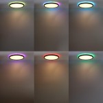 18W Deckenleuchte Schwarz RGB+CCT 18W Deckenleuchte Schwarz RGB+CCT