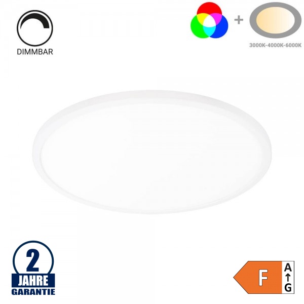 24W Deckenleuchte Weiß RGB+CCT 24W Deckenleuchte Weiß RGB+CCT