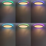 24W Deckenleuchte Schwarz RGB+CCT 24W Deckenleuchte Schwarz RGB+CCT