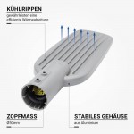 50W LED Straßenleuchte Kaltweiß IP65 50W LED Straßenleuchte Kaltweiß IP65