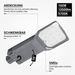 100W LED Straßenleuchte Moso 0-10V Dimmbar mit Dämmerungssensor 5700K 100W LED Straßenleuchte Moso 0-10V Dimmbar mit Dämmerungssensor 5700K