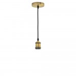 Vintage Pendelleuchte E27 Messing OP