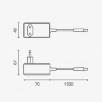 LED Streifen-Set SMD digital 4,8W/m Neutralweiß 5M Spritzwassergeschützt